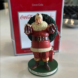 Coca Cola Red and Green Holiday Ornament
